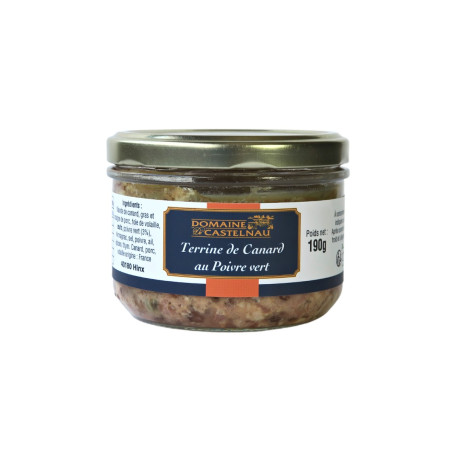 Terrine de canard au poivre vert