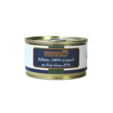 Rillettes au foie de canard - 25% de foie gras de canard