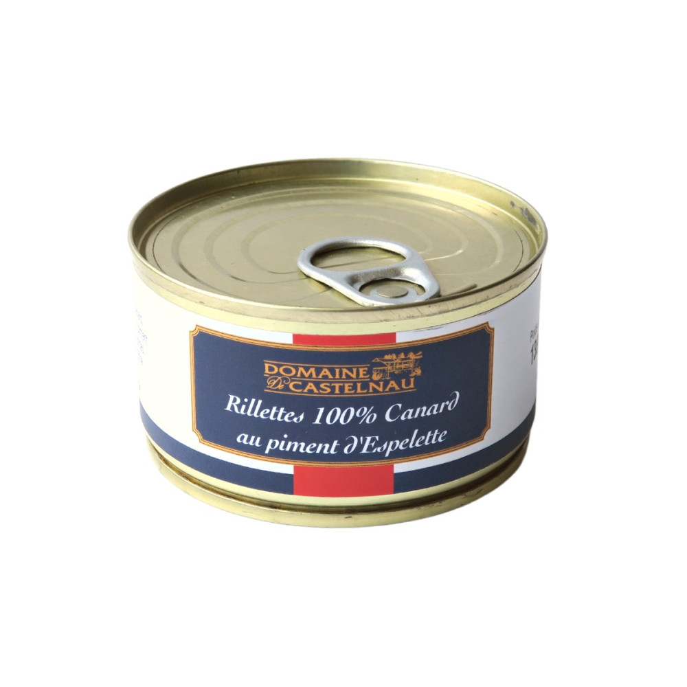 Rillettes 100% canard au Piment d’Espelette