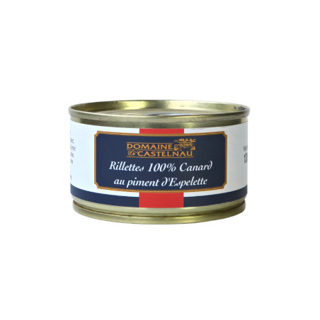 Rillettes 100% canard au Piment d’Espelette