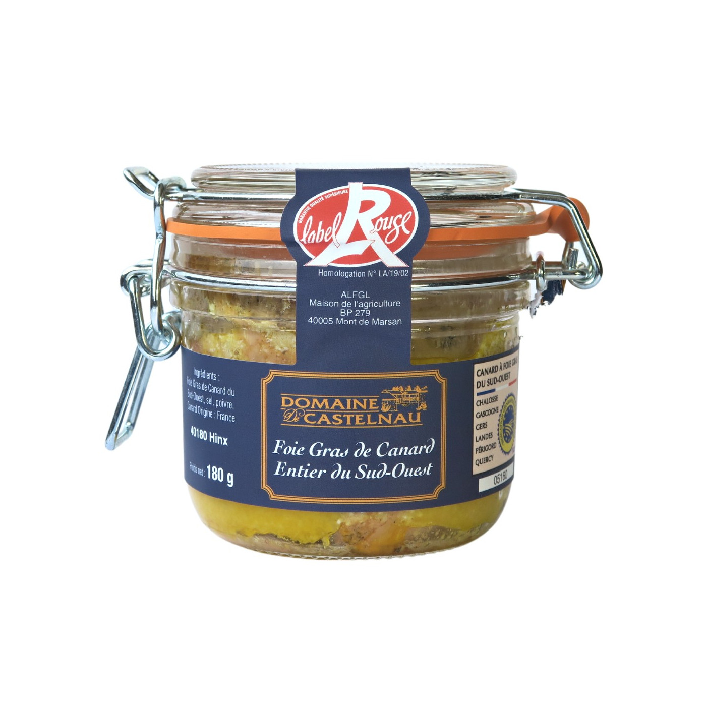 Foie gras de canard entier IGP Sud-Ouest – bocal 320g