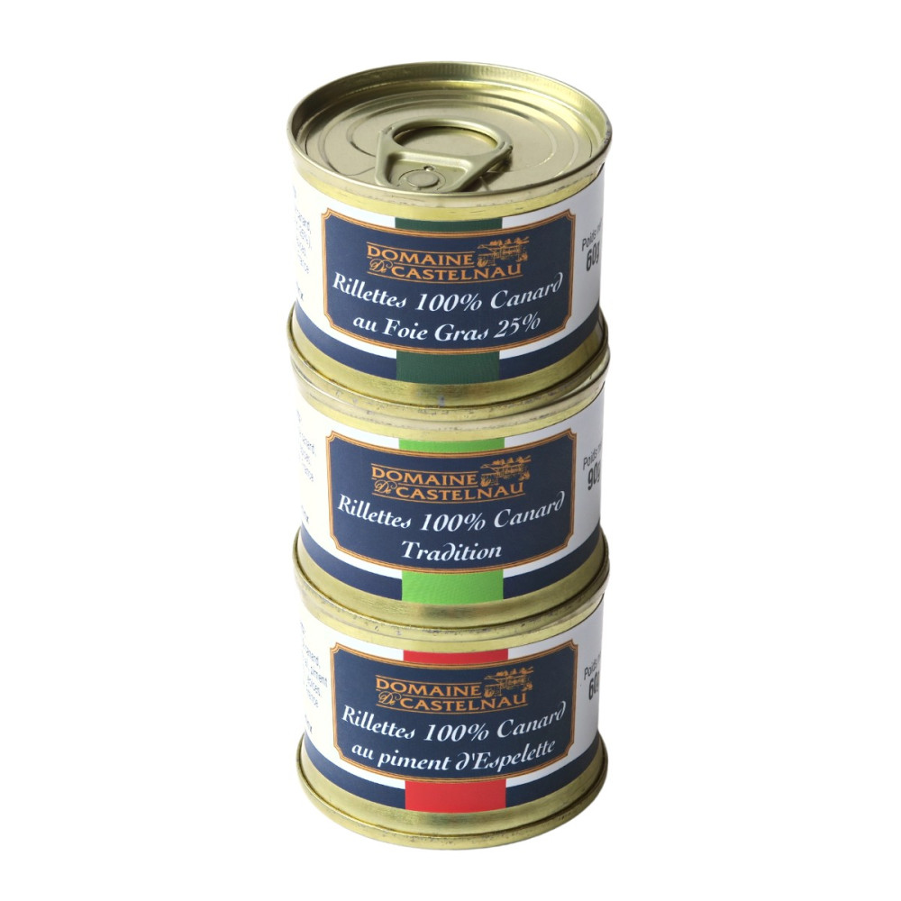 Lot découverte de rillettes - 3 x 60g