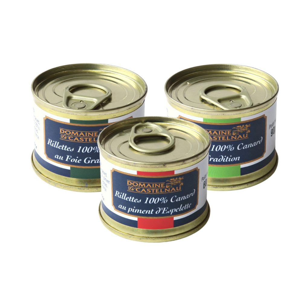 Lot découverte de rillettes - 3 x 60g