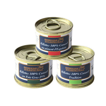 Lot découverte de rillettes - 3 x 60g