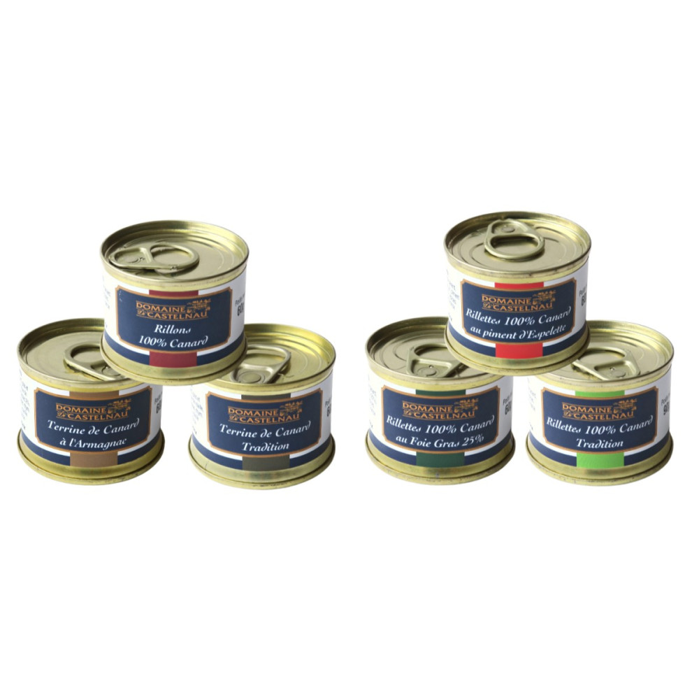 Lot déclinaison de rillettes - 6 x 60g