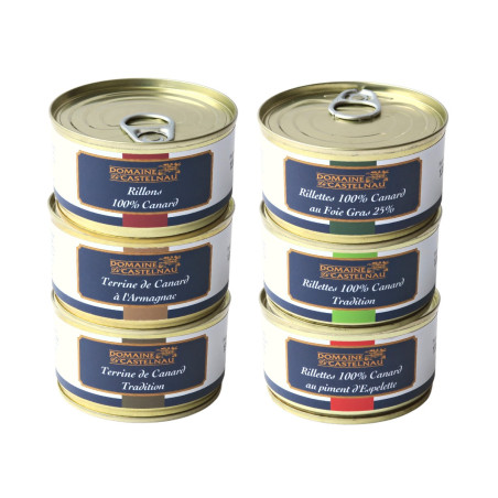 Lot déclinaison de rillettes - 6 x 130g
