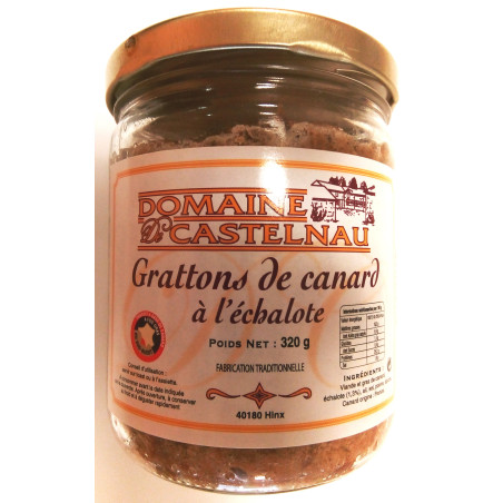 Grattons de canard à l'échalotte