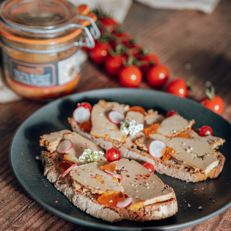 CANARD - Foie gras de canard entier du Sud-Ouest 180g - Piment d'Espelette
