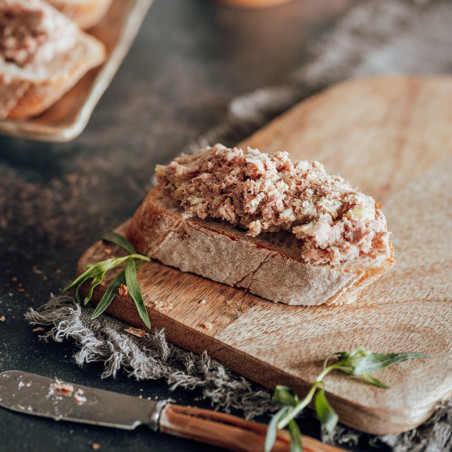 Rillettes au foie de canard - 25% de foie gras de canard