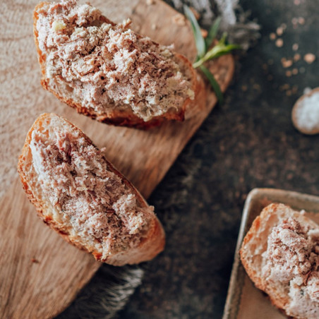 Rillettes au foie de canard - 25% de foie gras de canard