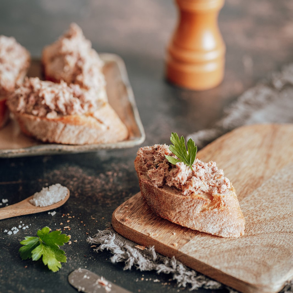 Rillettes de canard au magrets (25%) et foie...