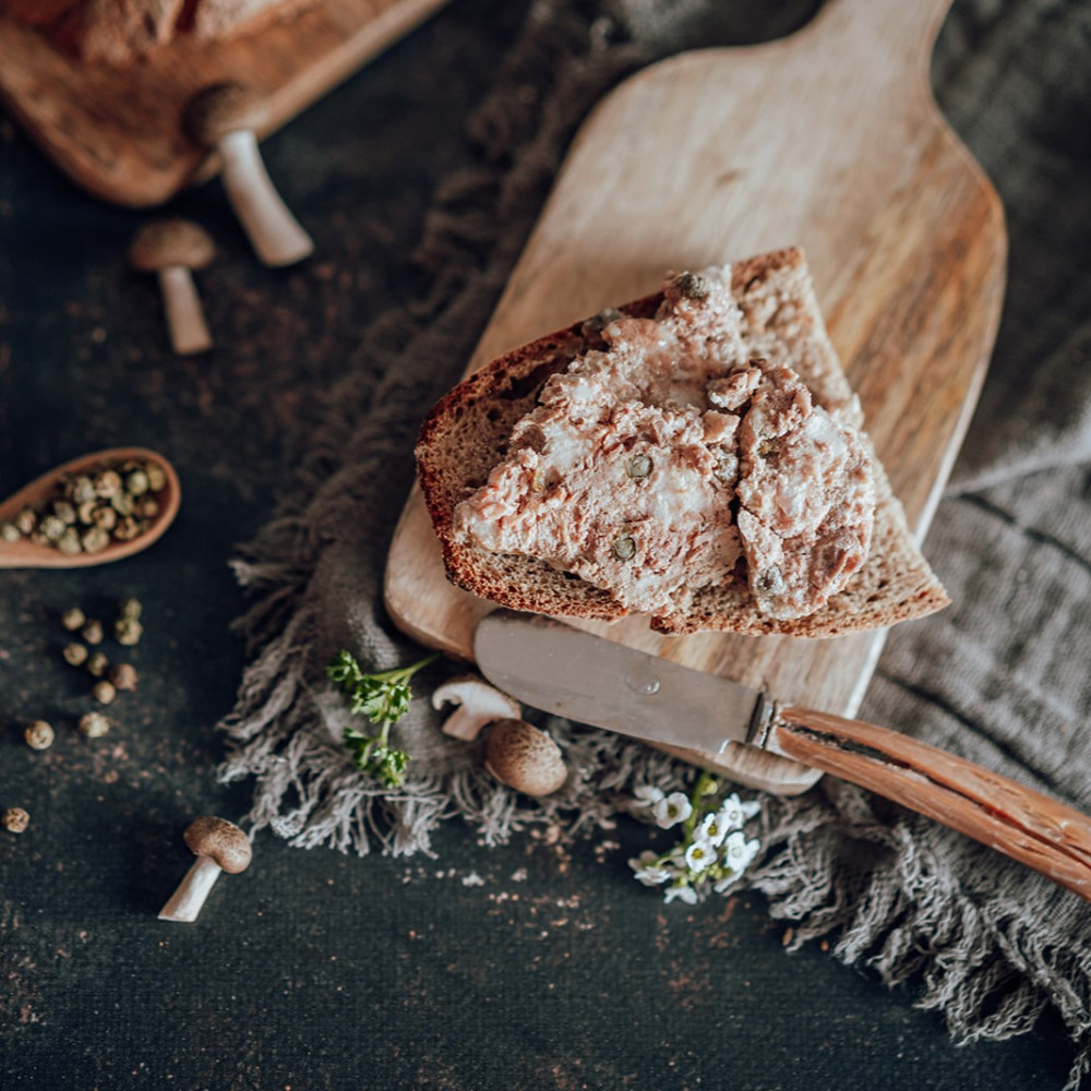 Terrine de canard au poivre vert