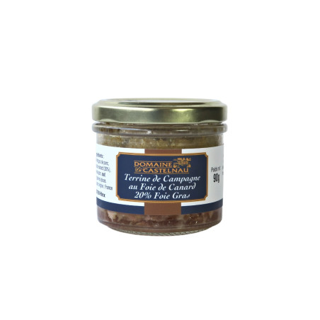 Terrine de campagne au foie de canard - 20% foie gras