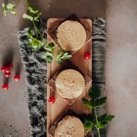 Bloc de foie gras de canard du Sud-Ouest au piment d'Espelette - Bocal 80g