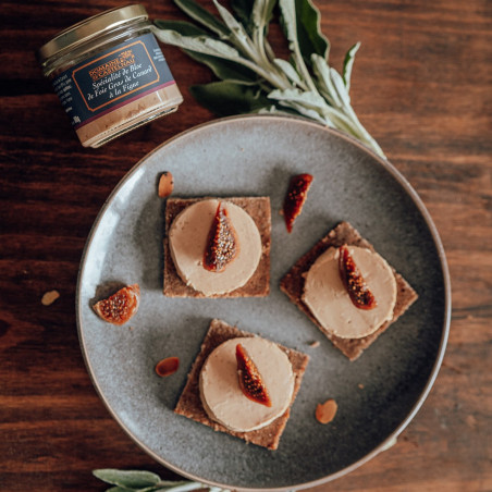 Spécialité de bloc de foie gras de canard du Sud-Ouest à la figue - Bocal 80g
