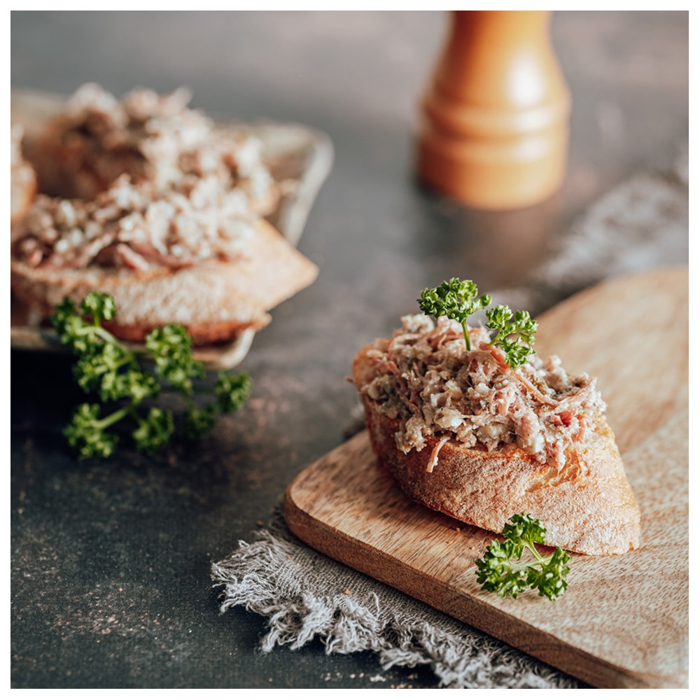 Effiloché de canard en persillade - bocal 90g