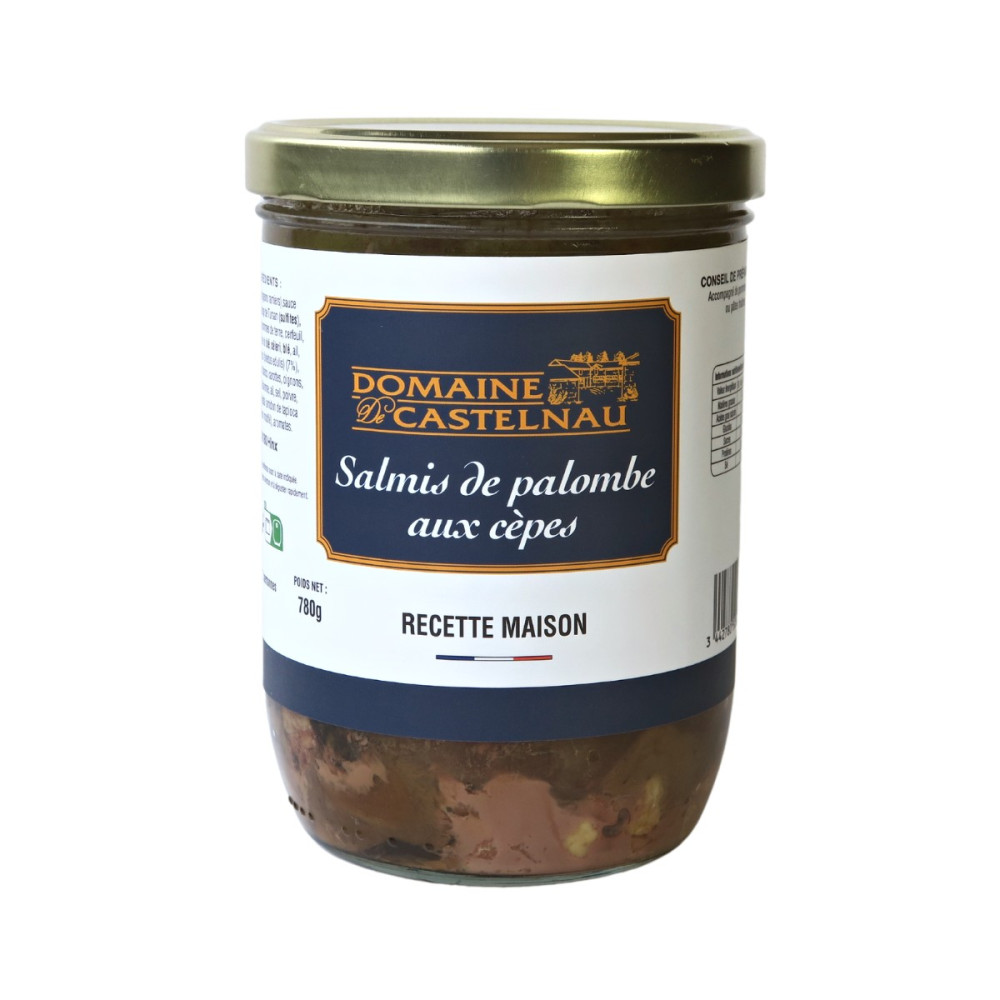 Salmis de palombes aux cèpes - bocal 780g