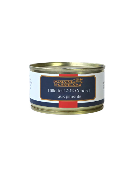 Rillettes 100% canard aux piments