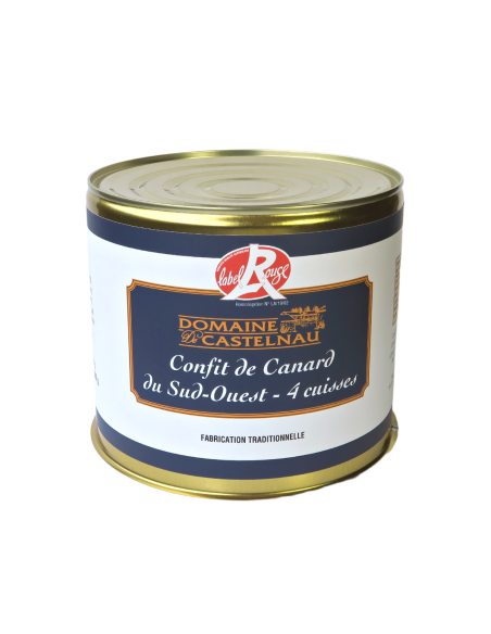 Cuisses de canard confites du Sud-Ouest Label Rouge - Boîte 4 cuisses