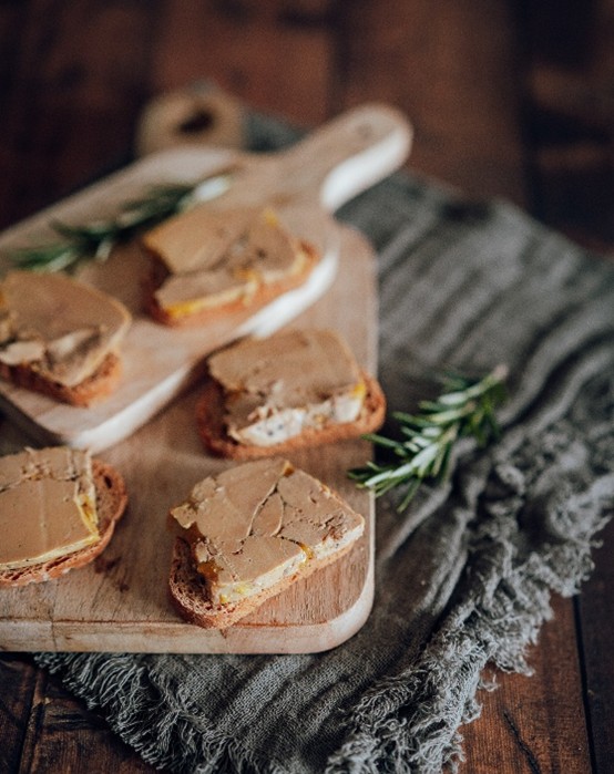 tartines de foie gras