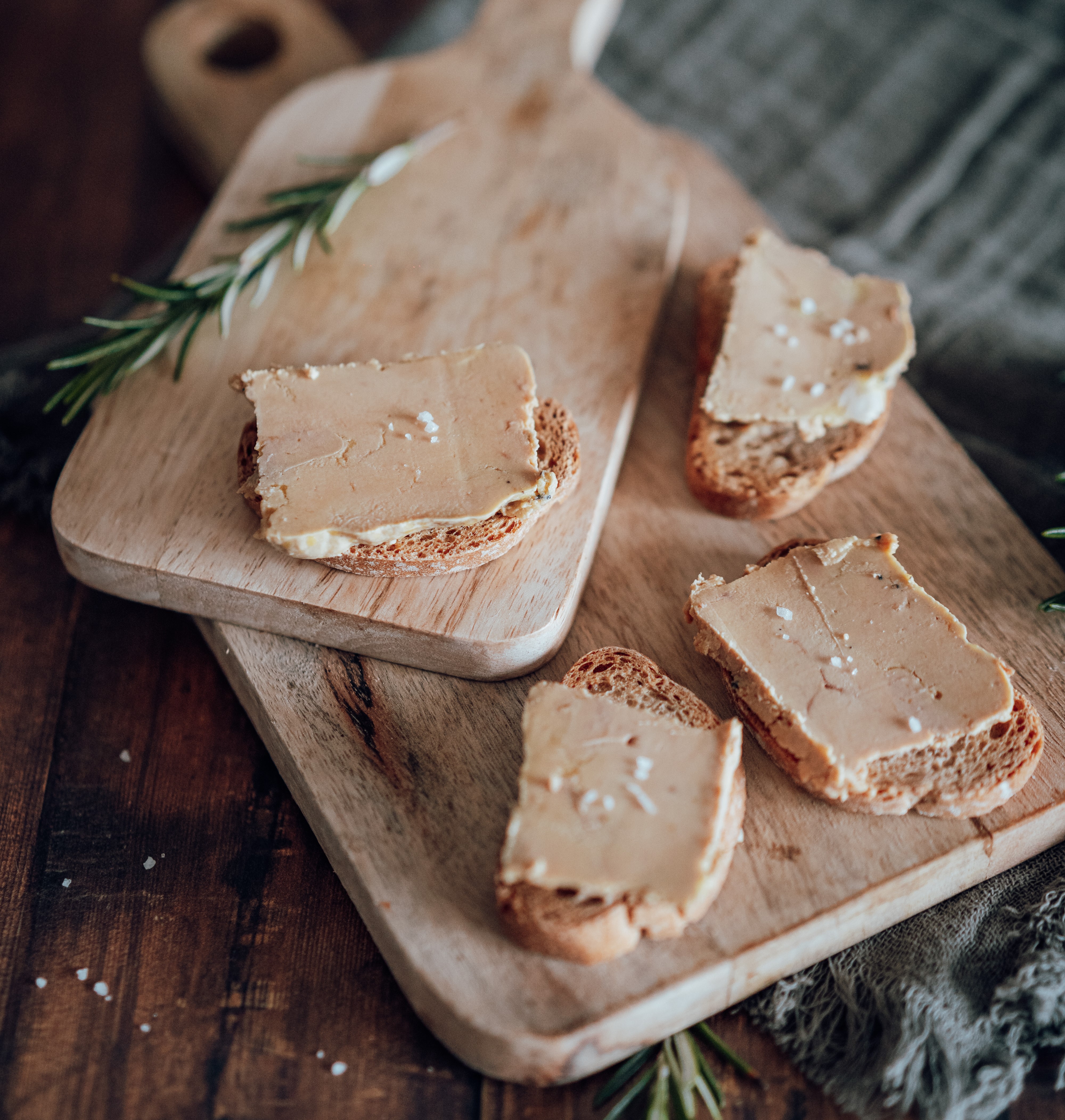 tranches de foie gras pour toasts