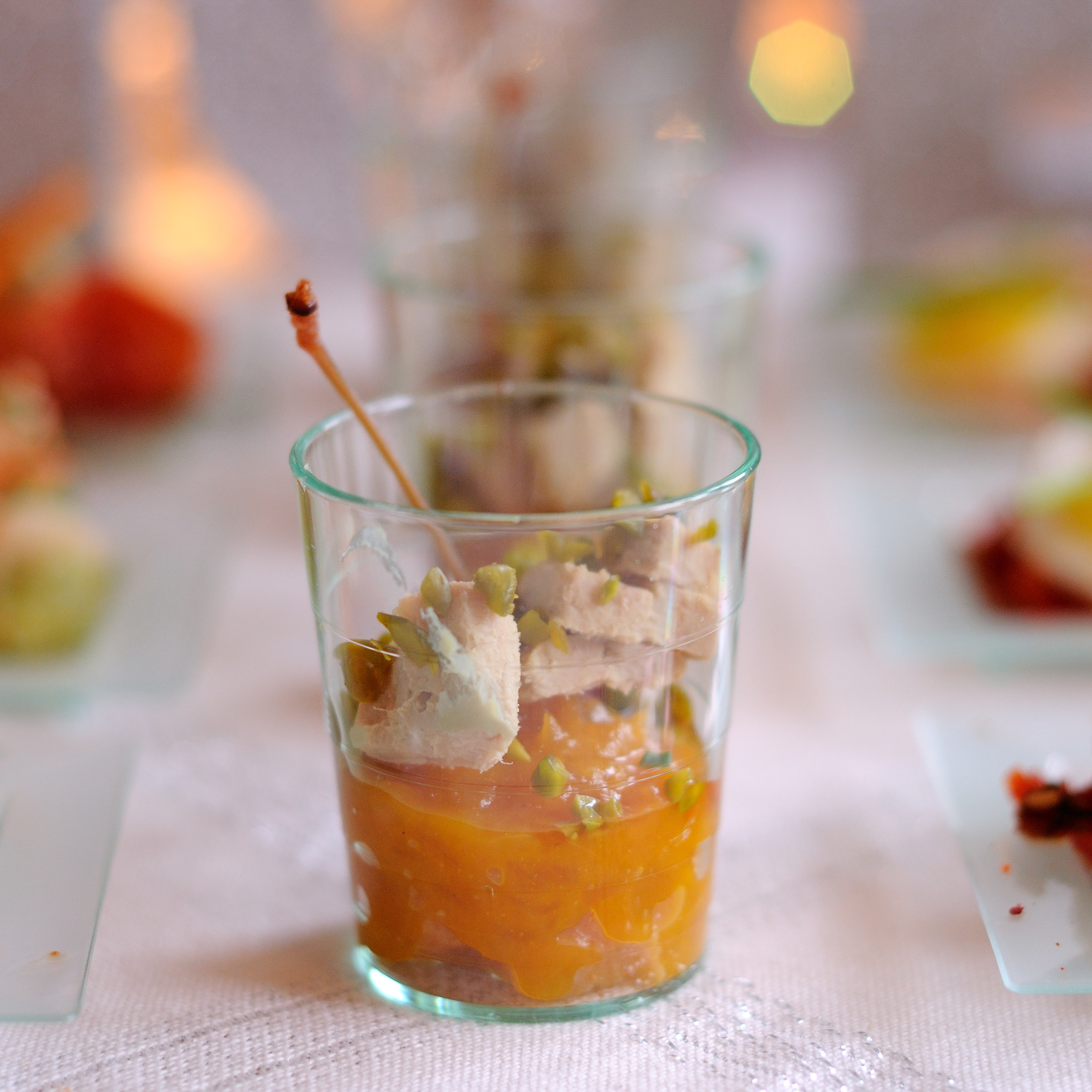 photo d’une verrine au foie gras 